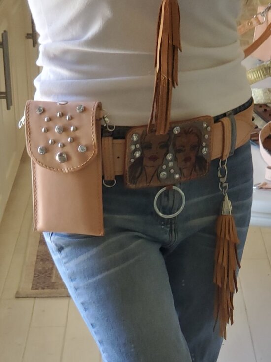 Women’s Belt + Crossbody Bag Set — 100% Full‑Grain Leather handcrafted main image 16